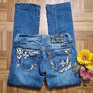 MISS ME straight short jeans